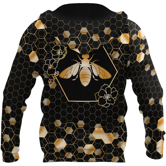 Premium Unisex All Over Printed Golden Bee Shirts MEI