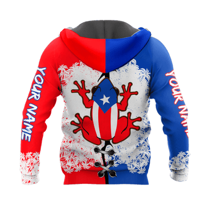 Customize Name Puerto Rico 3D All Over Printed Unisex Shirts