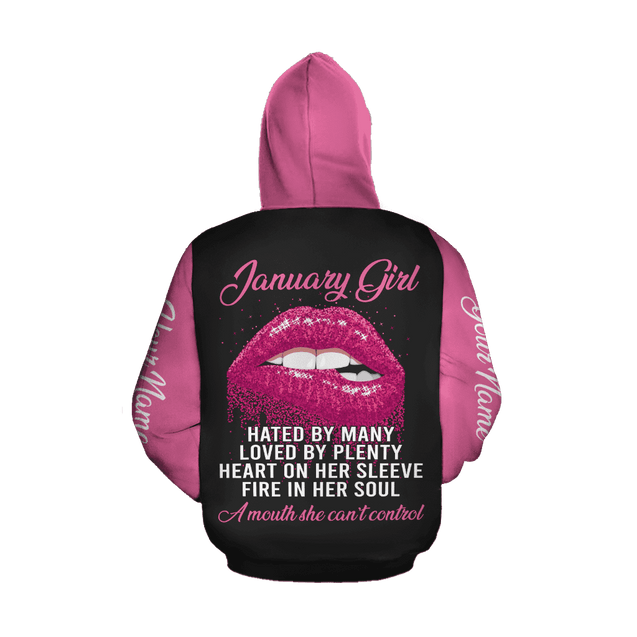 Personalized January Girl Combo Hoodie + Legging