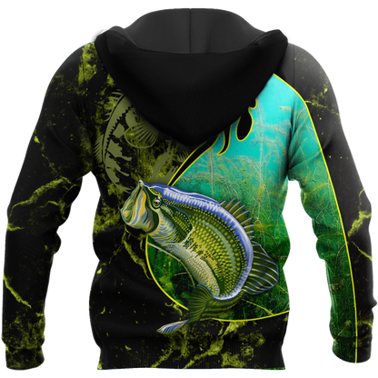 Bass fishing underwater Yinyang camo 3d print shirts