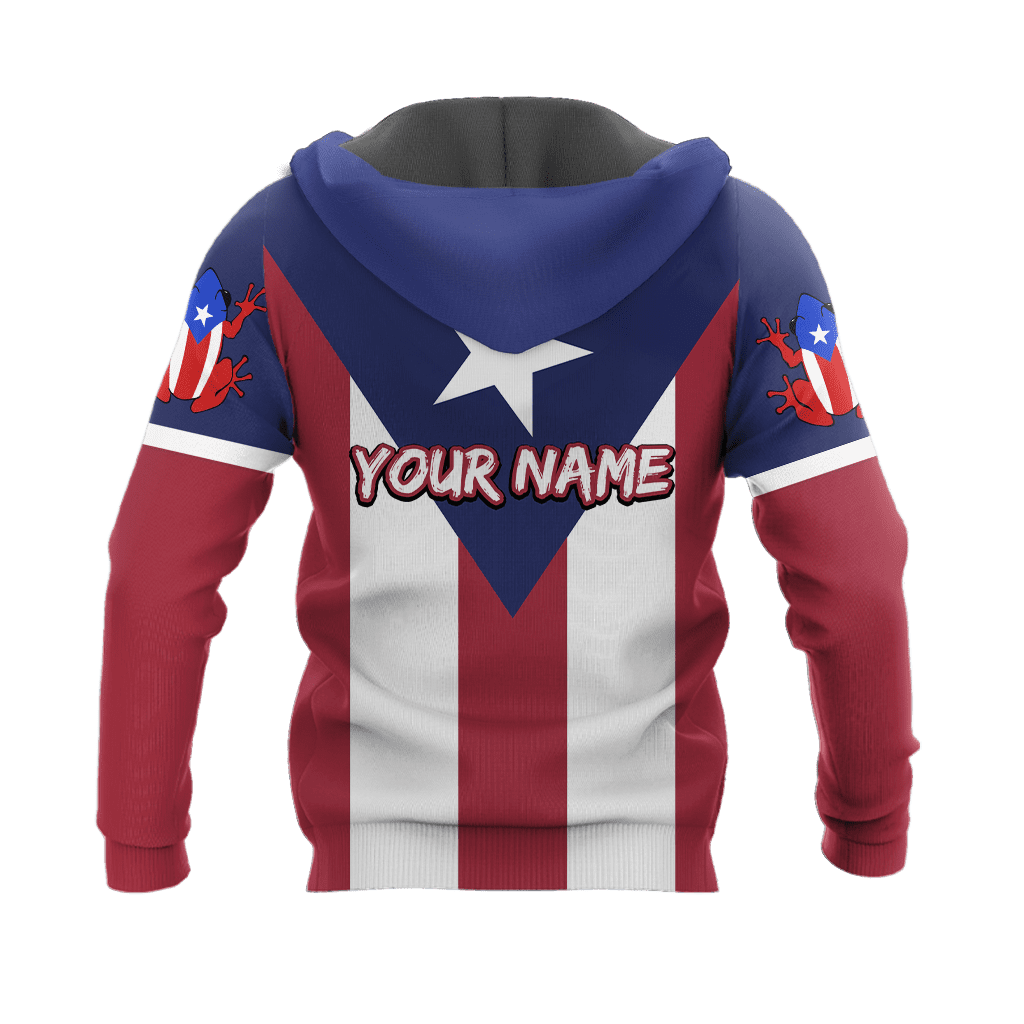 Customize Name Puerto Rico 3D All Over Printed Unisex Shirts
