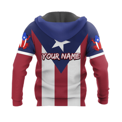 Customize Name Puerto Rico 3D All Over Printed Unisex Shirts