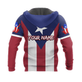 Customize Name Puerto Rico 3D All Over Printed Unisex Shirts