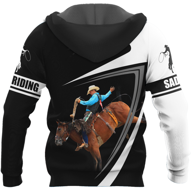 Personalized Name Rodeo 3D All Over Printed Unisex Shirts Bronc Riding Ver 3