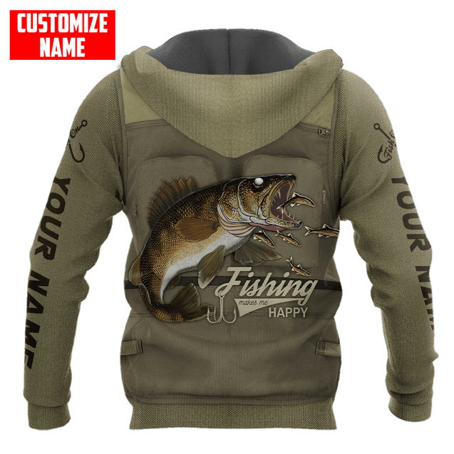 Customized name Fishing 3D All Over Printed Shirts