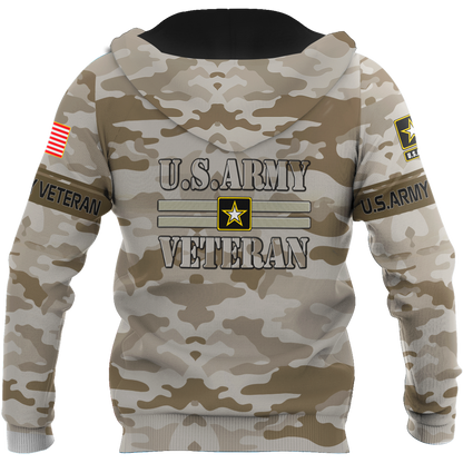 US Army Veteran 3D All Over Printed Shirts PD07122001