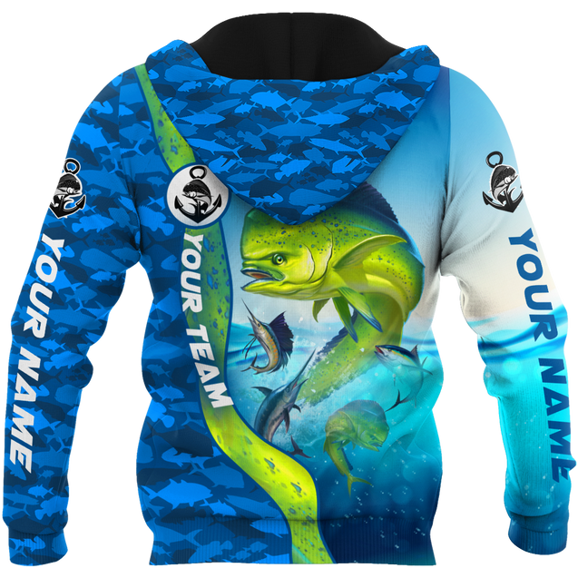 Custom name Mahi mahi fishing Team Billfish 3D Design Printed Shirts