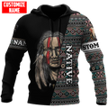 Customized Name Native American 3D All Over Printed Unisex Shirts