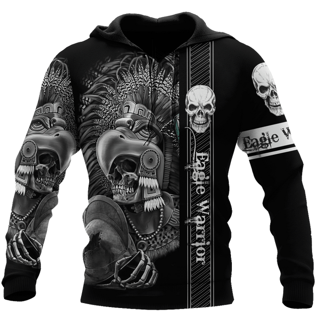 Eagle Warrior Aztec Mexican 3D All Over Printed Hoodie