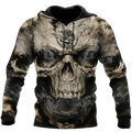 Mexican Skull 3D All Over Printed Unisex Hoodie