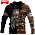 Customized name Native American 3D All Over Printed Unisex Shirts