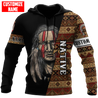 Customized name Native American 3D All Over Printed Unisex Shirts