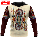 Customized name Native American 3D All Over Printed Unisex Shirts