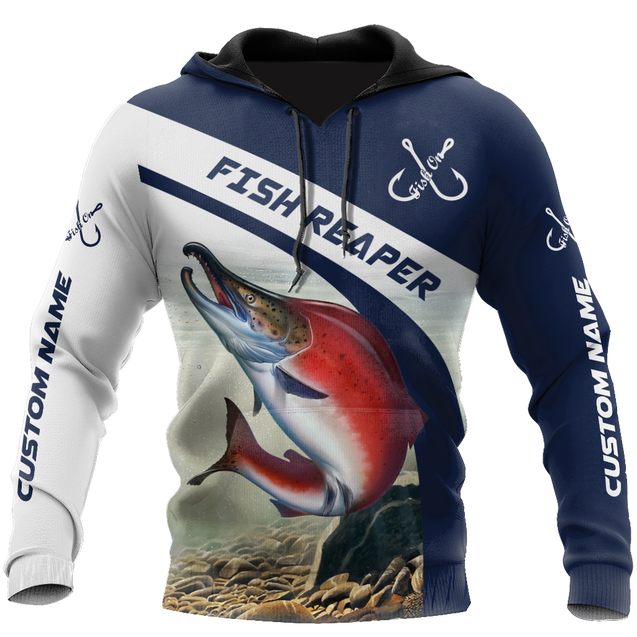 Custom name Trout-Salmon fishing design 3d print shirts