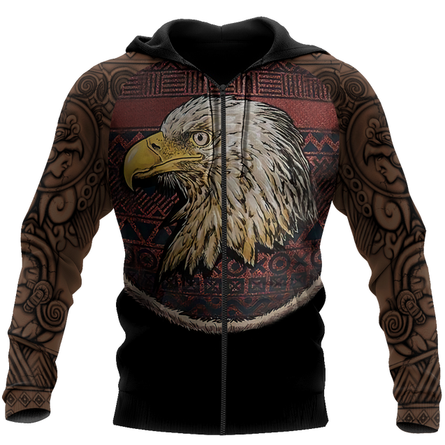 Eagle Warrior Aztec Mexican 3D All Over Printed Unisex Shirts