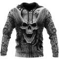 Aztec Mexican Skull 3D All Over Printed Unisex Hoodie