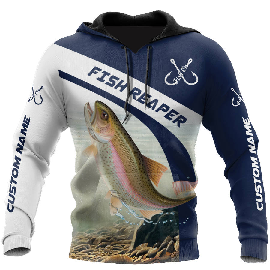 Custom name Rainbow Trout fishing design 3d print shirts