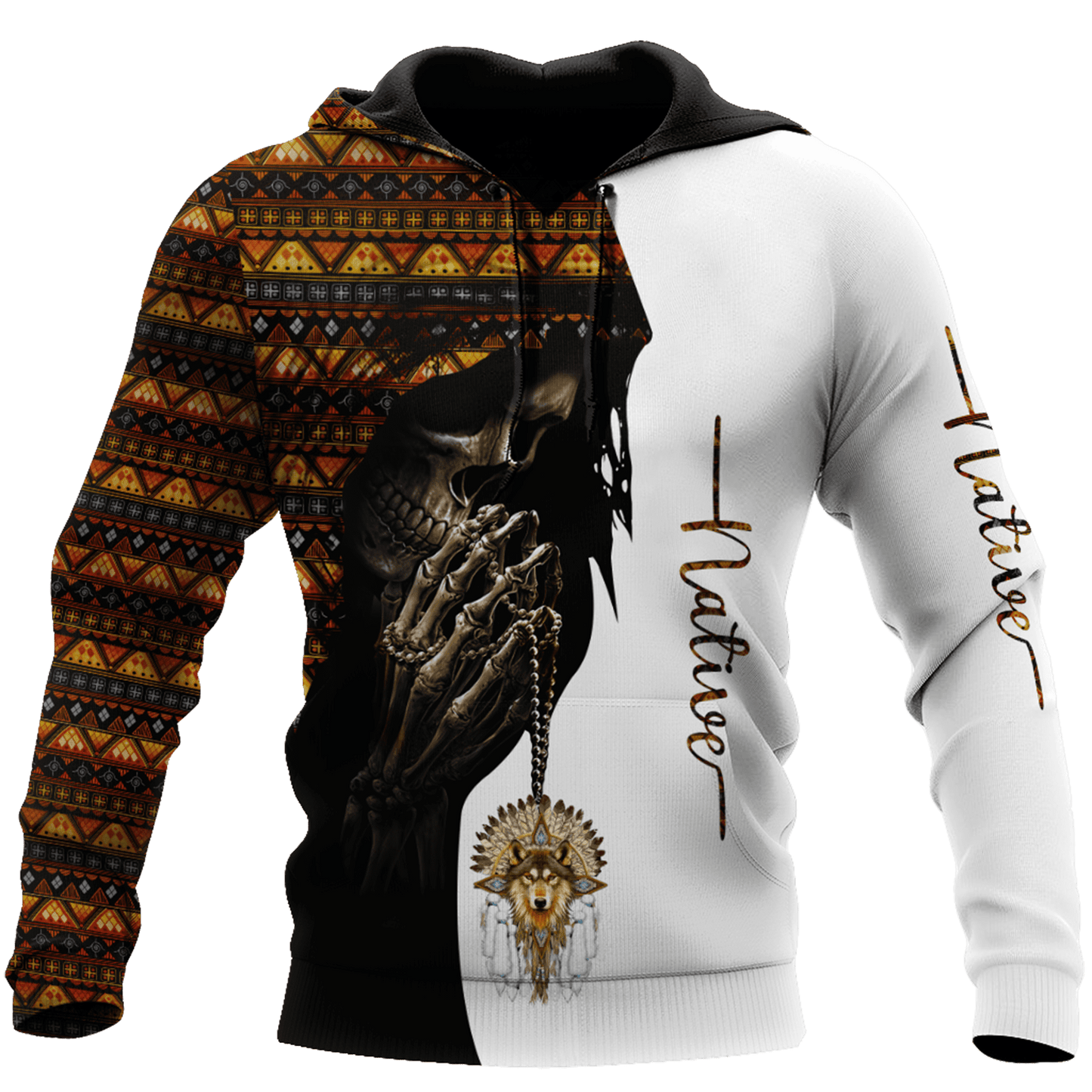 Native American Skull 3D All Over Printed Unisex Shirts
