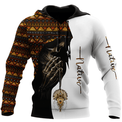 Native American Skull 3D All Over Printed Unisex Shirts
