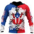 Customize Name Puerto Rico 3D All Over Printed Unisex Shirts