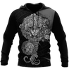 Aztec Warrior 3D All Over Printed Unisex Hoodie no1