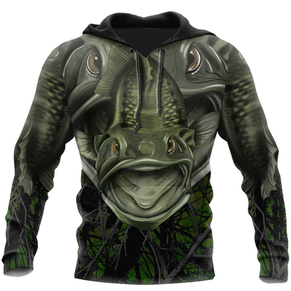 Largemouth Fishing Badass camo Cover 3d print shirts