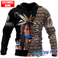 Customized Name Native American 3D All Over Printed Unisex Shirts