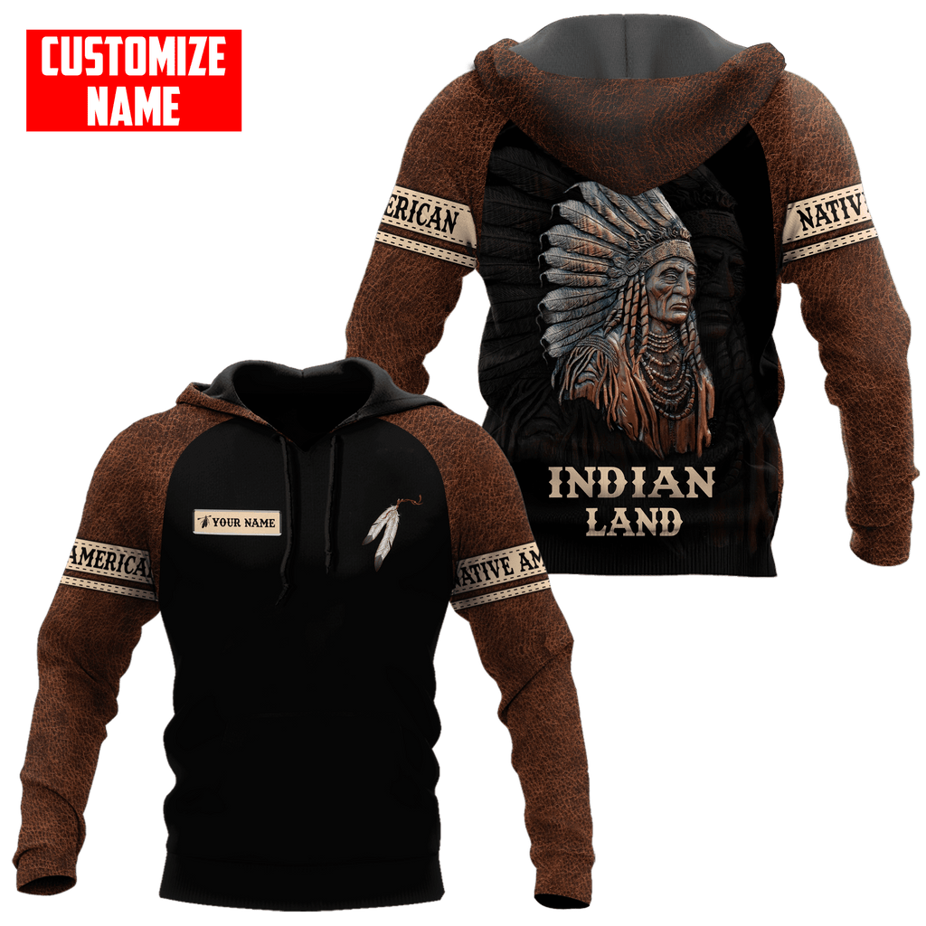 Customized name Native American 3D All Over Printed Unisex Shirts