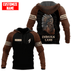 Customized name Native American 3D All Over Printed Unisex Shirts