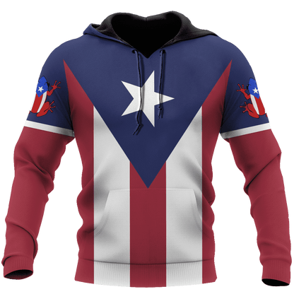 Customize Name Puerto Rico 3D All Over Printed Unisex Shirts