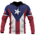 Customize Name Puerto Rico 3D All Over Printed Unisex Shirts