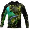 Bass fishing underwater Yinyang camo 3d print shirts