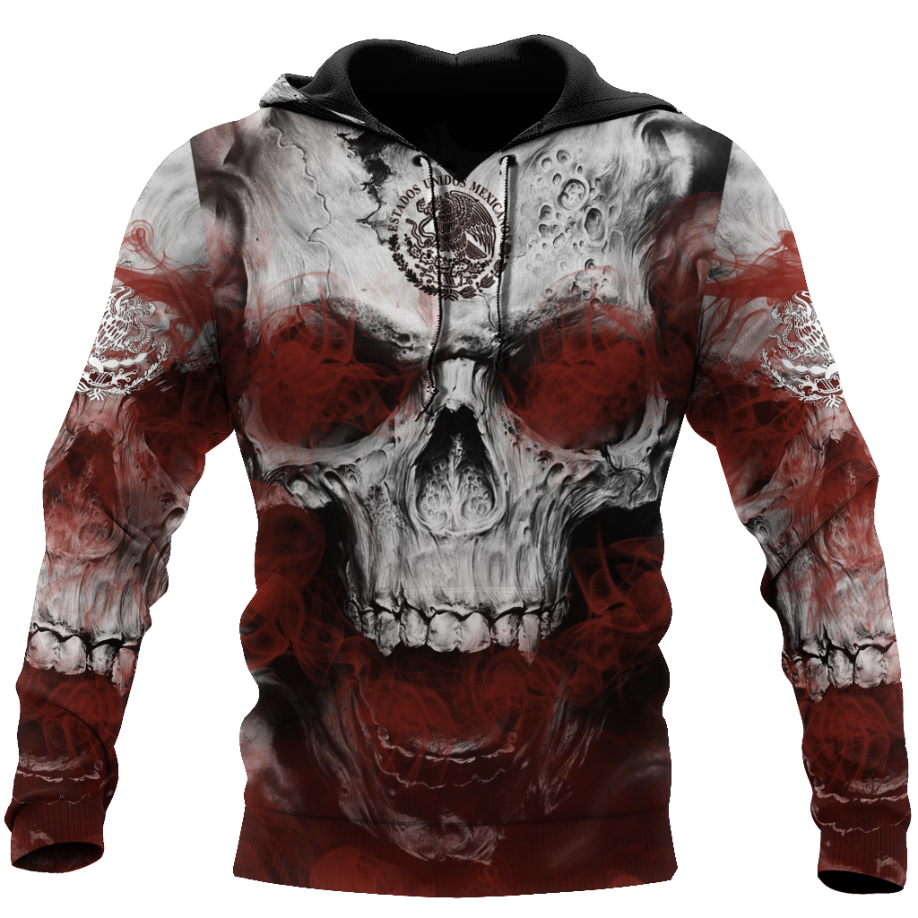 Mexican Skull 3D All Over Printed Unisex Hoodie