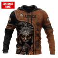 Personalized Name Azteca Mexicano 3D All Over Printed Hoodie