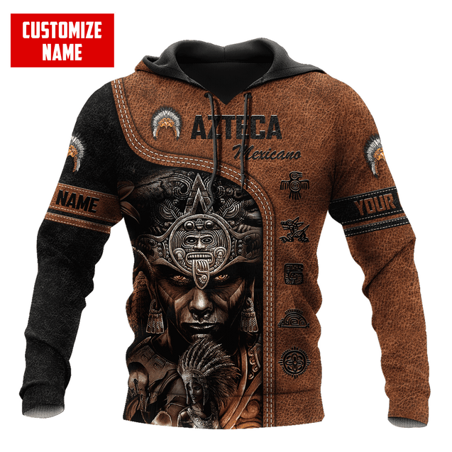 Personalized Name Azteca Mexicano 3D All Over Printed Hoodie