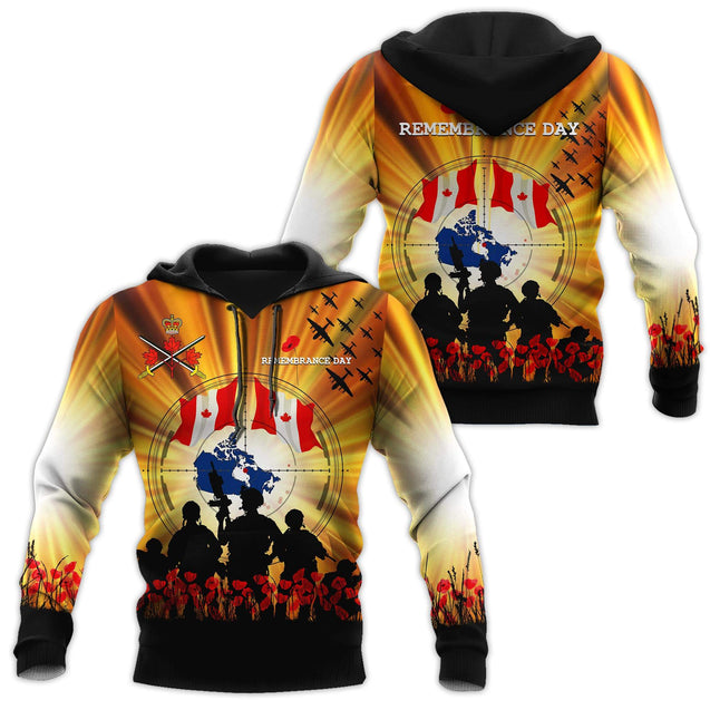 Canada Remembrance Day 3D Printed Shirts Pi01042104