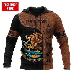 Personalized Name Mexico 3D All Over Printed Hoodie