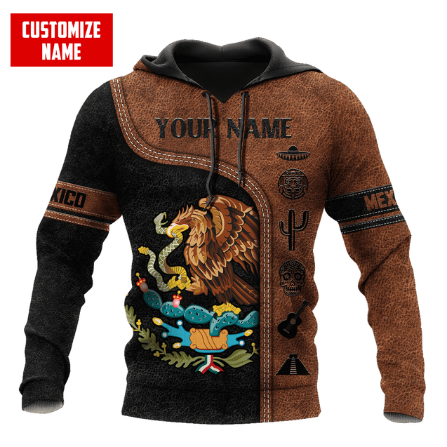 Personalized Name Mexico 3D All Over Printed Hoodie