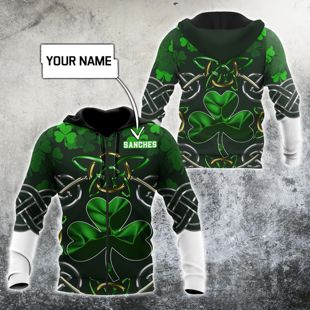 Customize Name Celtic Clover Hoodie For Men And Women MH02022102