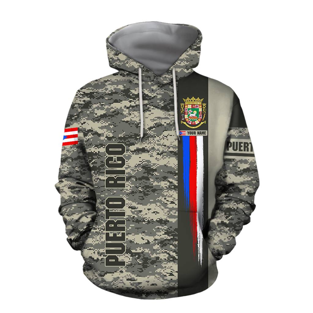 Customize Name Puerto Rico 3D All Over Printed Unisex Shirts