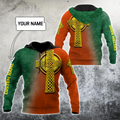 Irish St.Patrick cross 3d hoodie shirt for men and women custom name