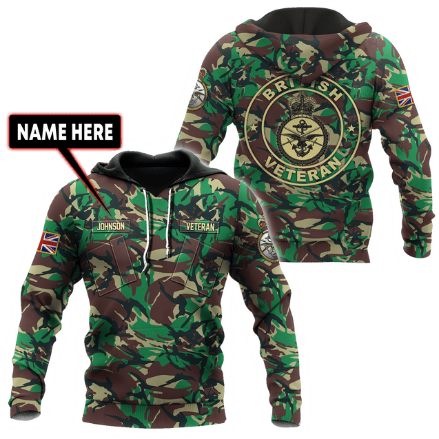 Custom Name XT British Armed Forces 3D Printed Shirts