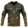 Premium Australian Air Force Camo Anzac Day 3D Printed Hoodie