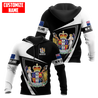 New Zealand Aotearoa Coat Of Arm Army Camou Personalize 3D Unisex Hoodie