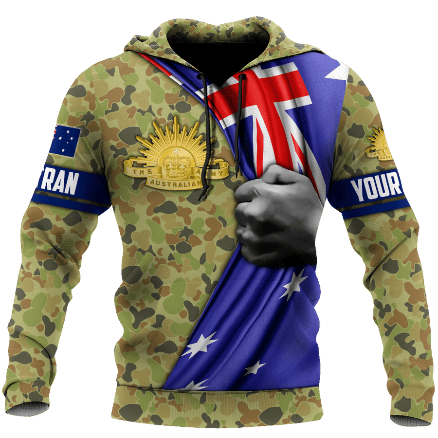Premium Personalized Australian Army Flag 3D All Over Printed Unisex Shirts TN