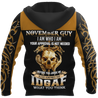 November Guy Skull 3D All Over Printed Shirts For Men and Women