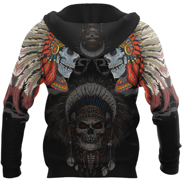 Native Skull 3D All Over Printed Hoodie Shirts For Men And Women MH09122003