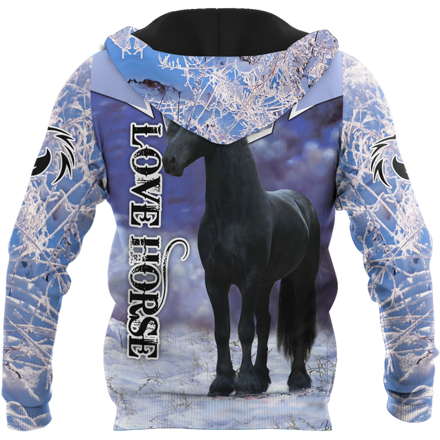 Beautiful Friesian Horse 3D All Over Printed Unisex Shirts MH23122005CL