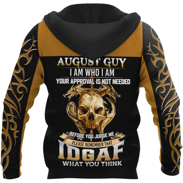 August Guy Skull 3D All Over Printed Shirts For Men and Women