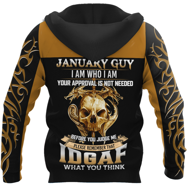 January Guy Skull 3D All Over Printed Shirts For Men and Women MH1012200S1